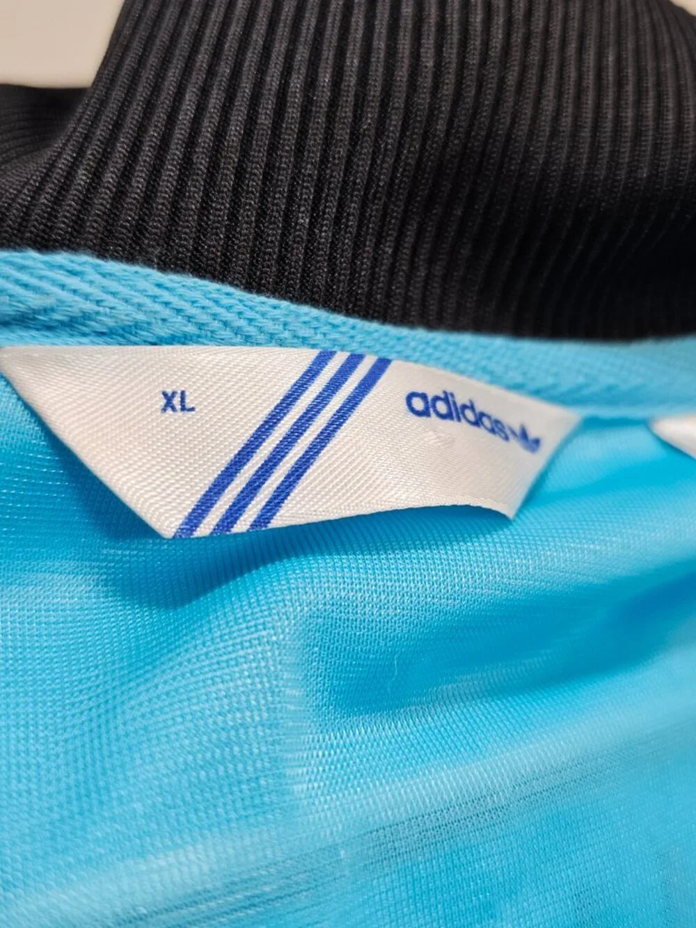 Adidas Originals Track Jacket Mens X-Large Blue Bahamas Soccer Full Zip Top 2007